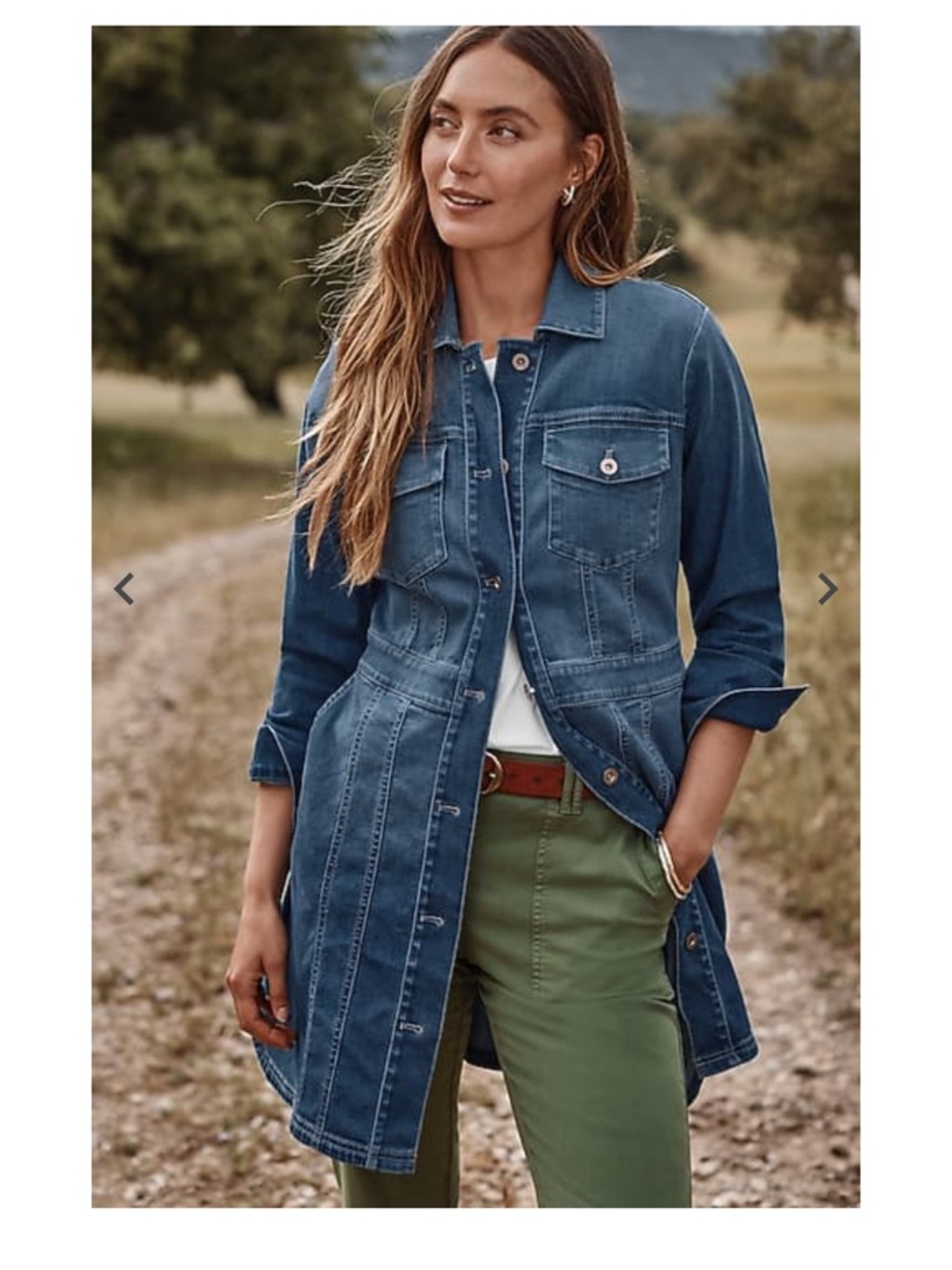 J Jill Denim Duster medium NWT
